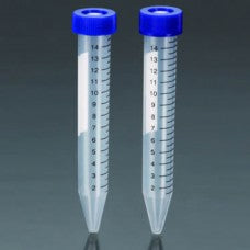 Centrifuge Tubes 15ml, Conical Bottom Polypropylene, Sterile bag of 50, Box 500