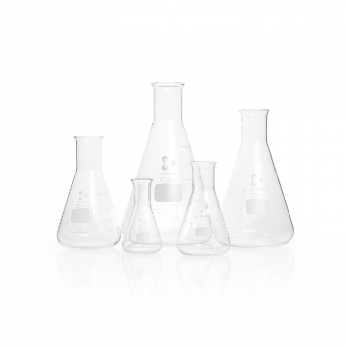 DURAN® Erlenmeyer flask, narrow neck, with graduation, 300 ml, EACH