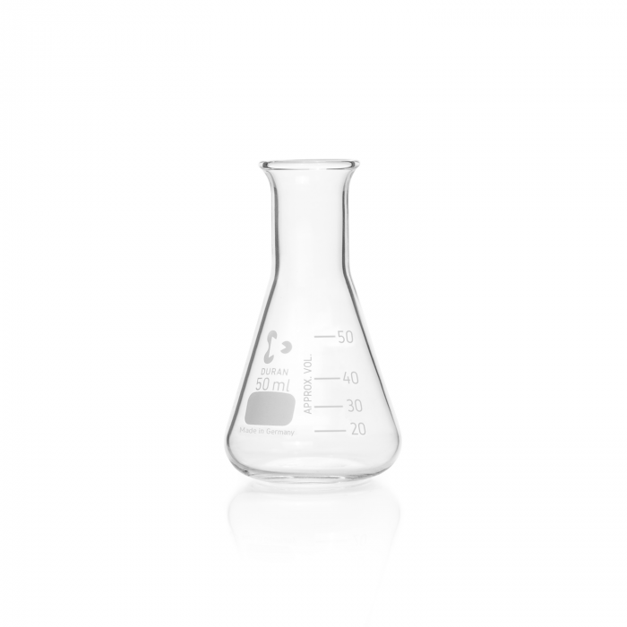 DURAN® Erlenmeyer flask, narrow neck, with graduation, 50 ml, EACH
