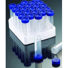 Centrifuge Tubes 50ml, Conical Bottom Polypropylene, Sterile Foam Rack of 25, Box 500