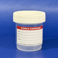 80ml Sample Jar, Flat Bottom, Polypropylene, Gamma Sterile, Labelled, Box 500
