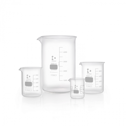 DURAN® Beaker, low form with graduation and spout, 50 ml, EACH