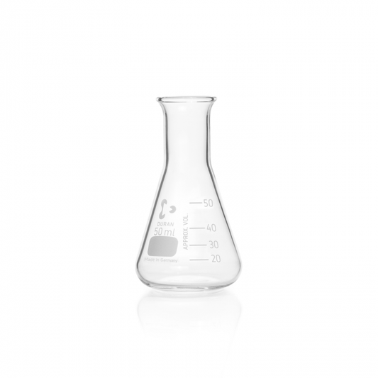 DURAN® Erlenmeyer flask, narrow neck, with graduation, 50 ml, EACH