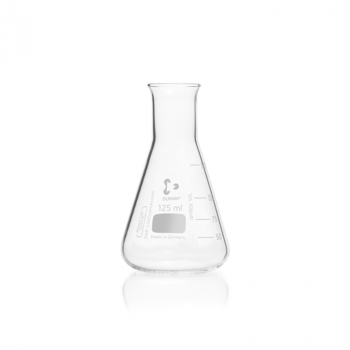 DURAN® Erlenmeyer flask, narrow neck, with graduation, 125 ml, EACH