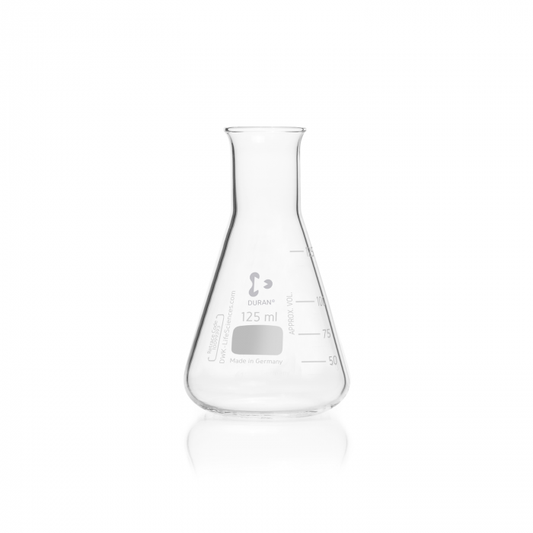 DURAN® Erlenmeyer flask, narrow neck, with graduation, 125 ml, EACH