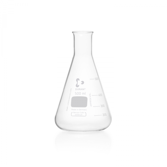DURAN® Erlenmeyer flask, narrow neck, with graduation, 500 ml, EACH