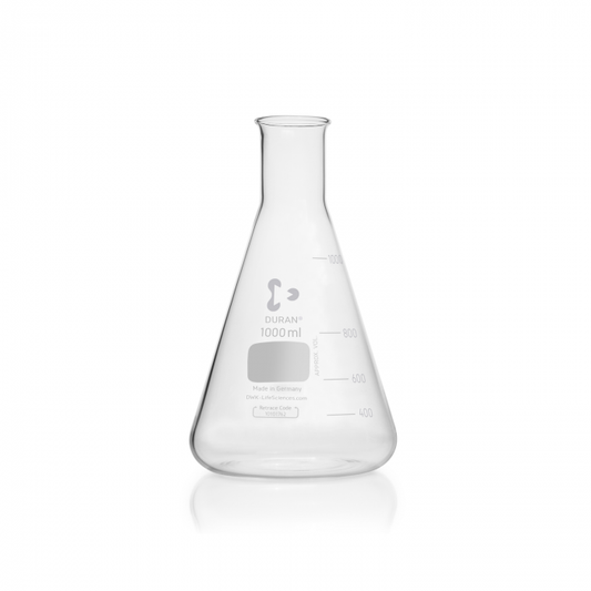 DURAN® Erlenmeyer flask, narrow neck, with graduation, 1000 ml, EACH